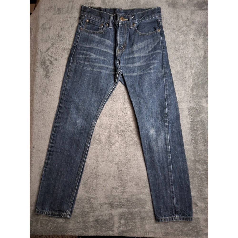 Womens Levi's 520 Tapered Blue‎ Jeans  27x27 E. Straight Leg  Dark Blue Denim